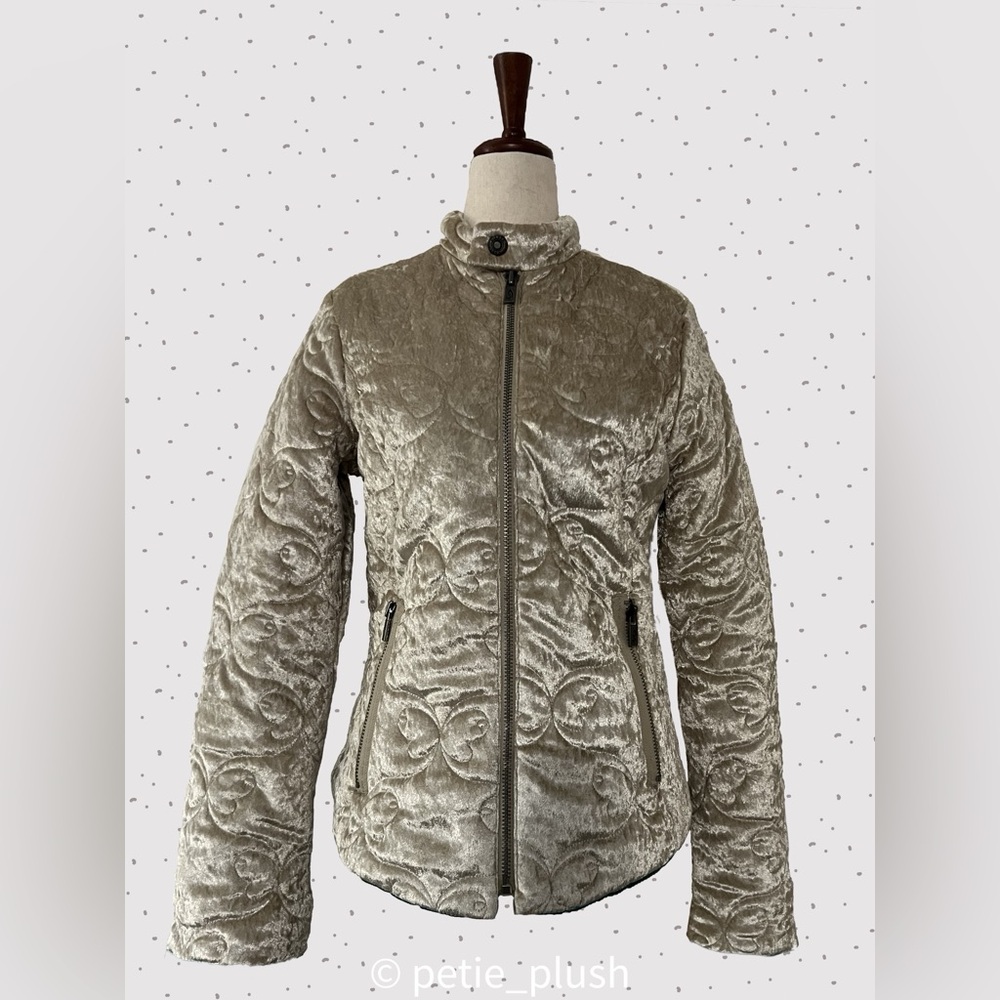 Diesel -EUC- Crushed Velvet Quilted Jacket - Medium